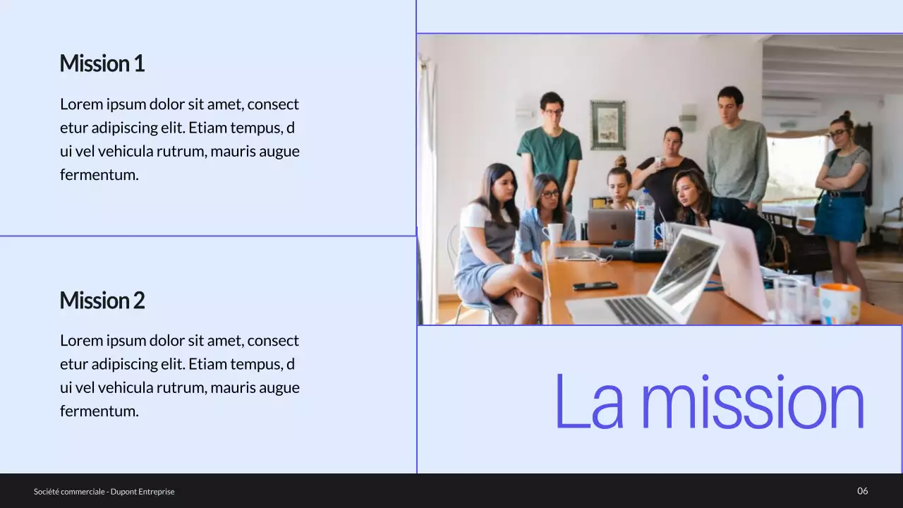 Profil de l'entreprise Blue and Green Minimal Introduction de l'entreprise