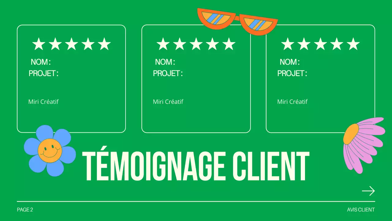 Green and White Creative Design Studio Présentation de la société