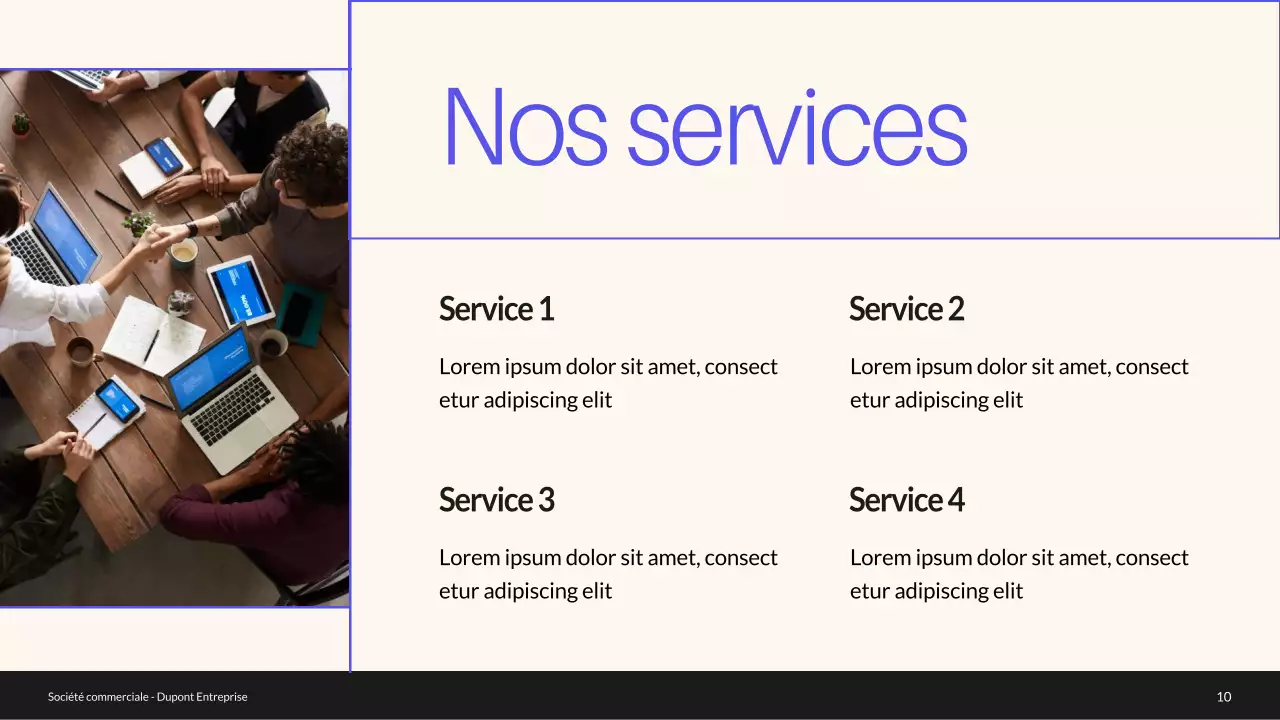 Profil de l'entreprise Blue and Green Minimal Introduction de l'entreprise