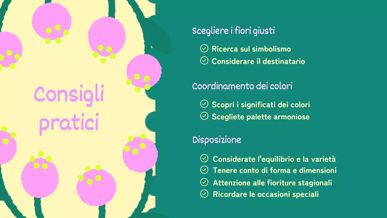 Fiori di animazione giallo-rosa Materiale per conferenze