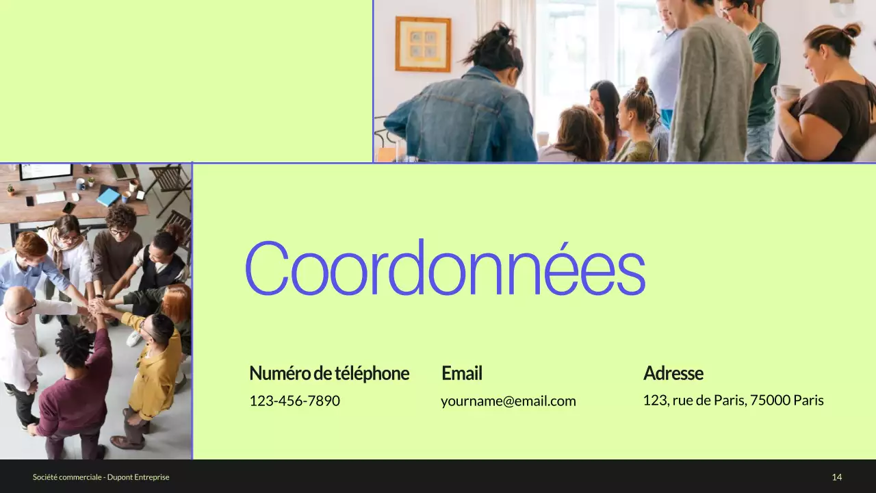 Profil de l'entreprise Blue and Green Minimal Introduction de l'entreprise