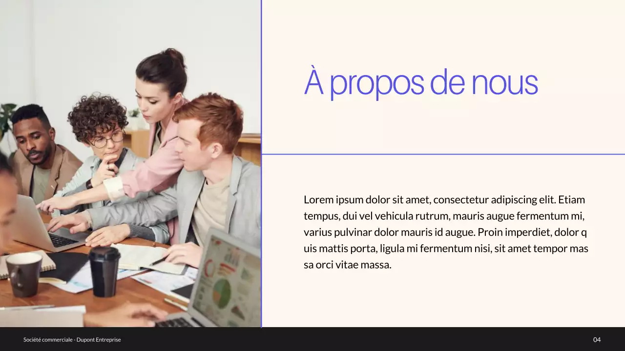 Profil de l'entreprise Blue and Green Minimal Introduction de l'entreprise