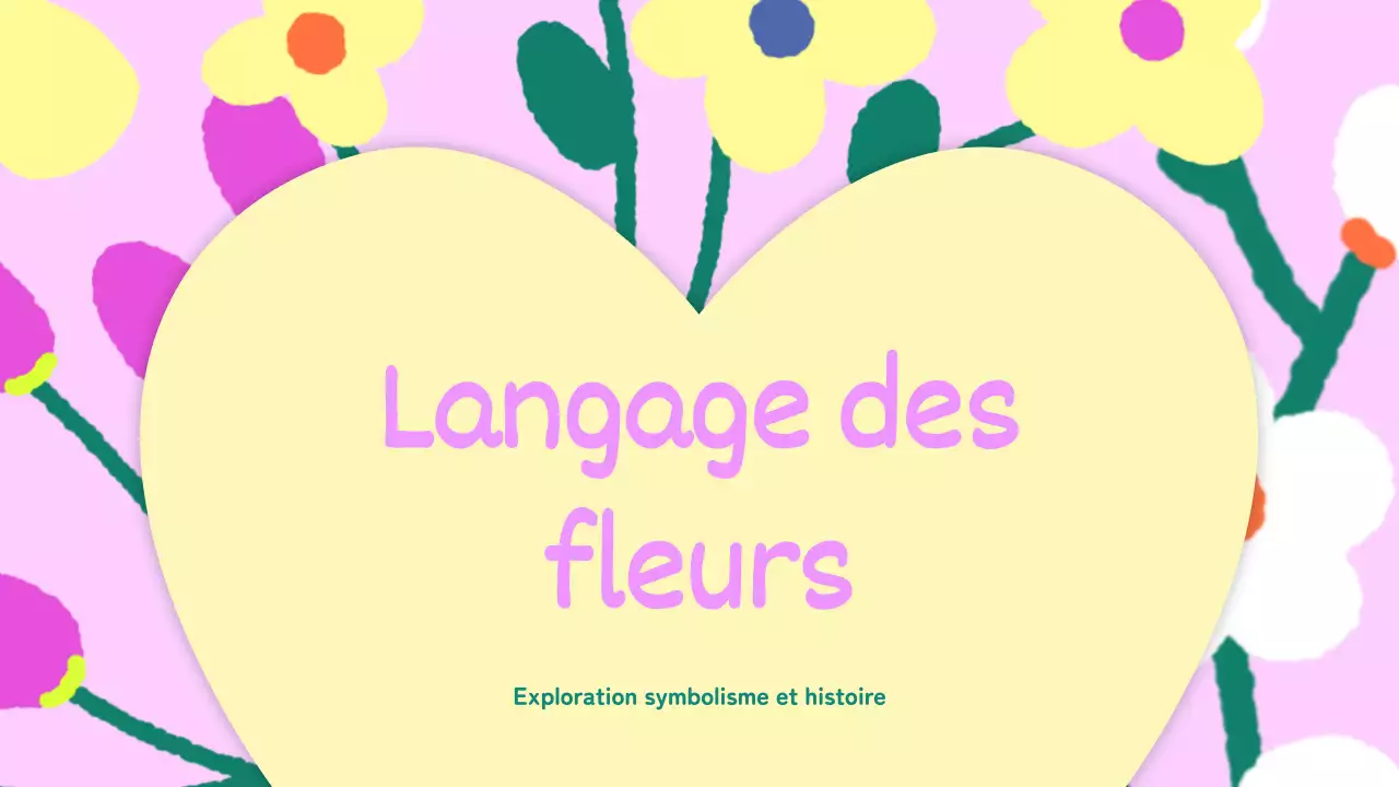 Jaune Rose Animation Fleurs Matériel de conférence