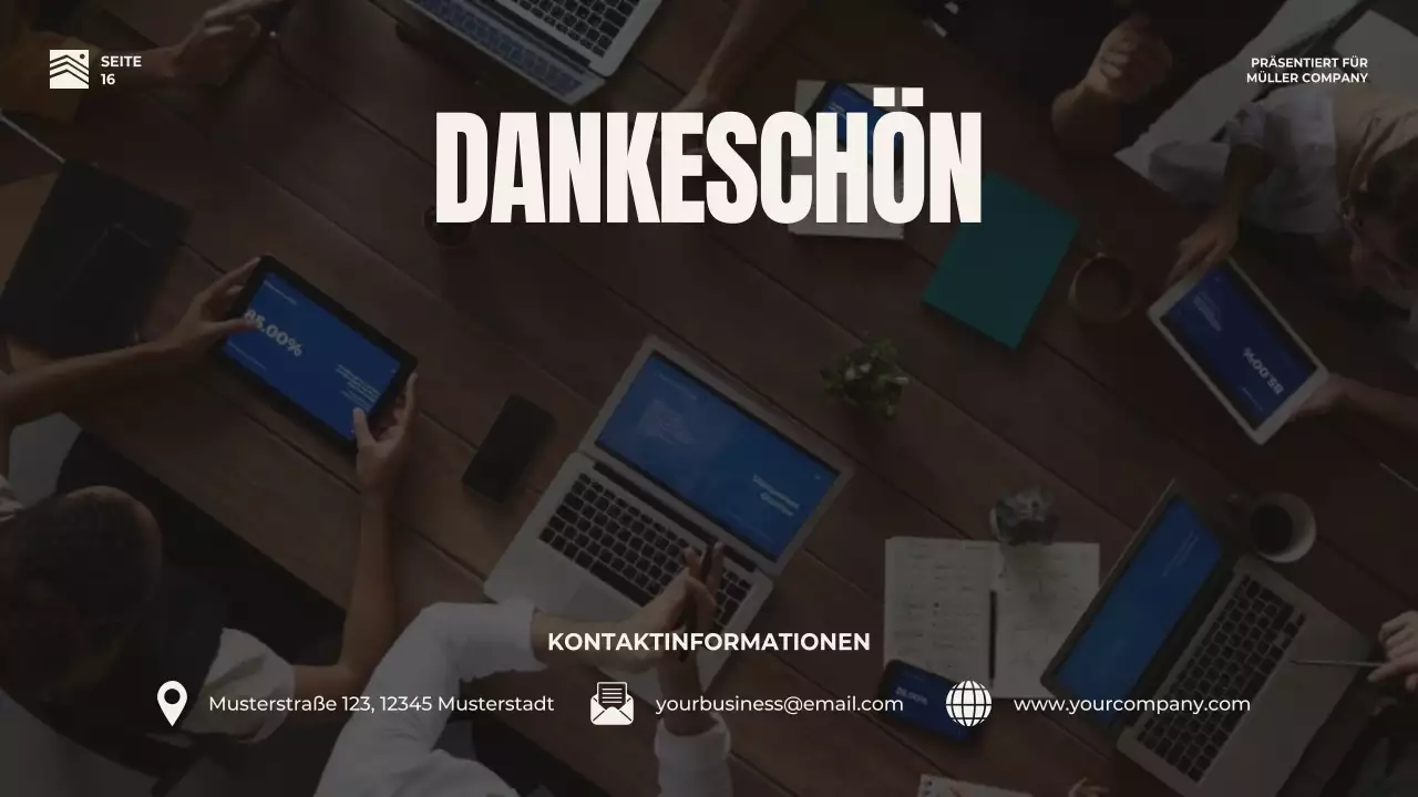 Rot und Beige Bold Business Pitch Strategie