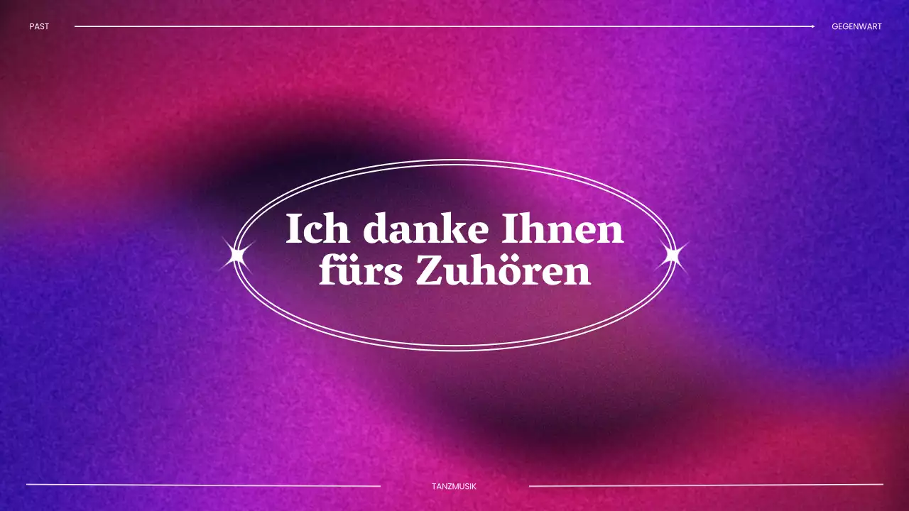 Lila Rosa Trend Tanzmusik Vortragsmaterial