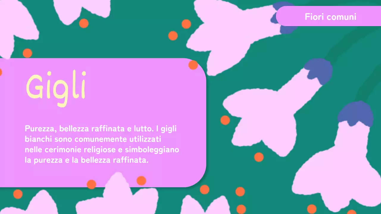 Fiori di animazione giallo-rosa Materiale per conferenze