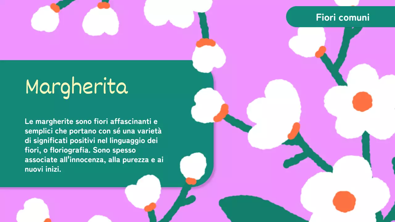 Fiori di animazione giallo-rosa Materiale per conferenze