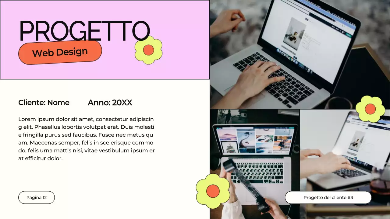 Orange and Purple Design Studio Profilo aziendale Introduzione