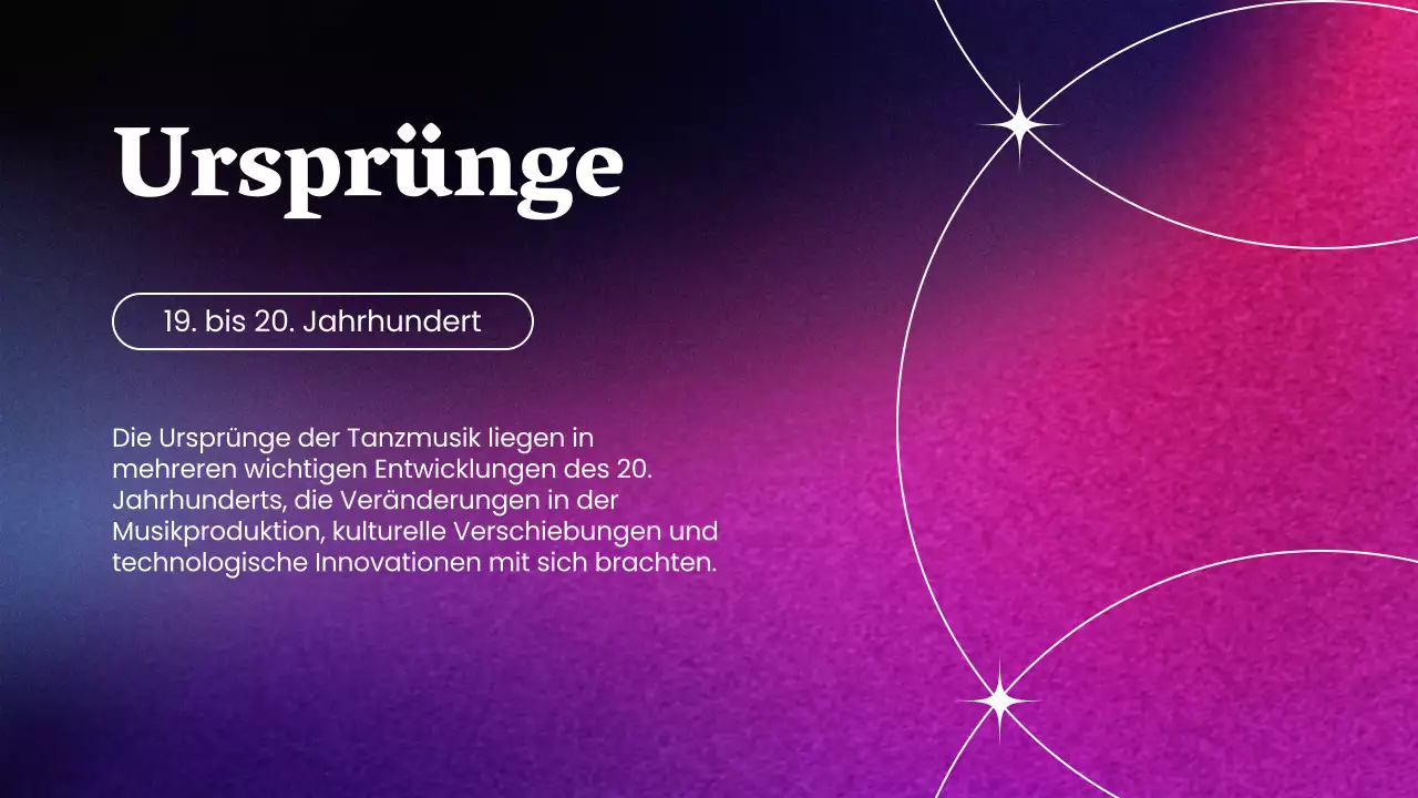 Lila Rosa Trend Tanzmusik Vortragsmaterial