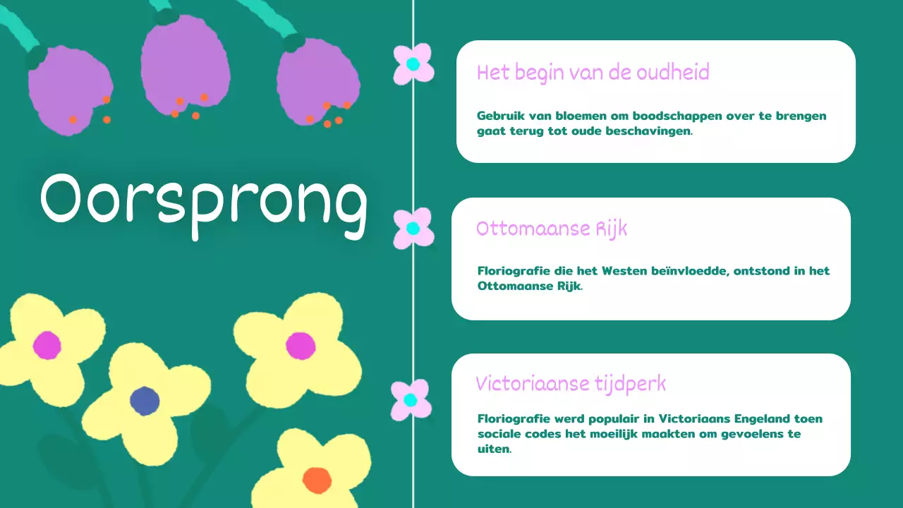 Geel Roze Animatie Bloemen Lesmateriaal