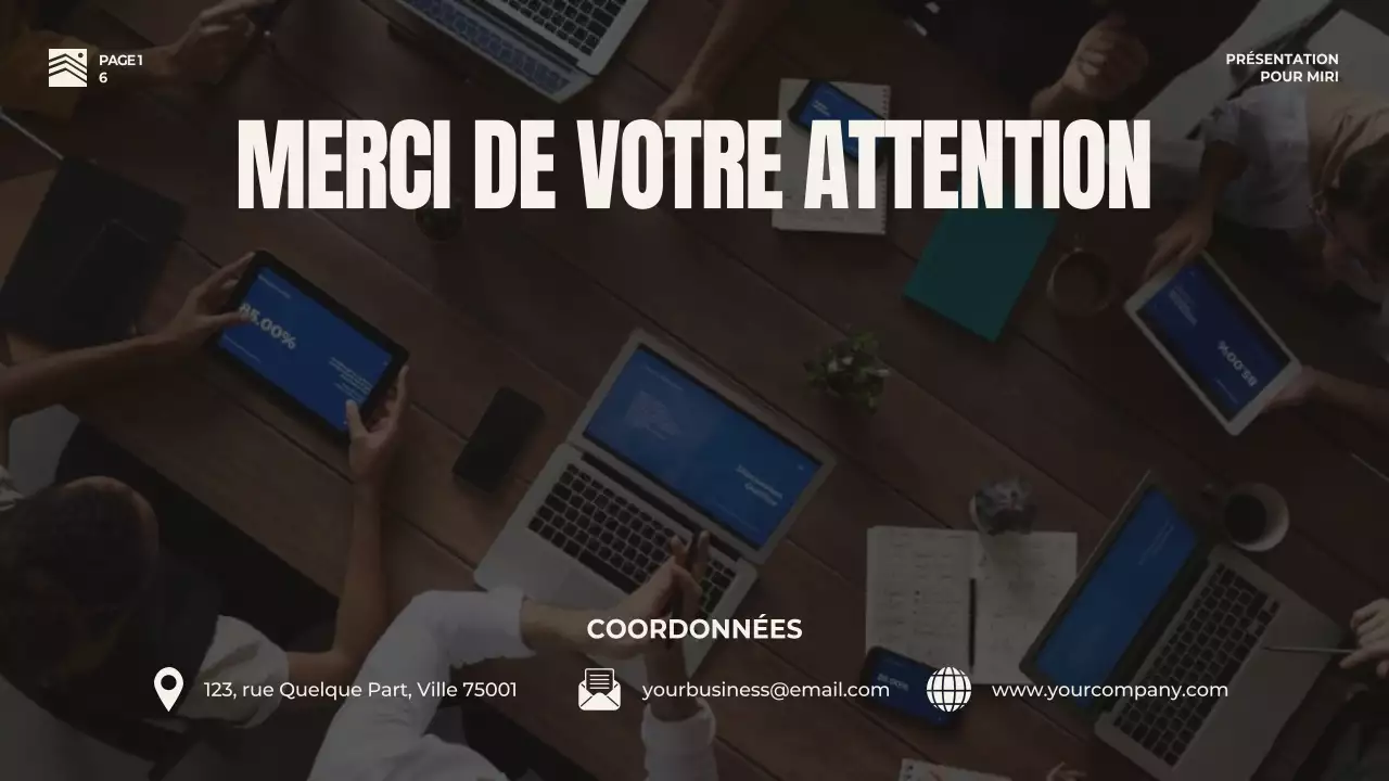 Stratégie de pitch d'entreprise en rouge et beige