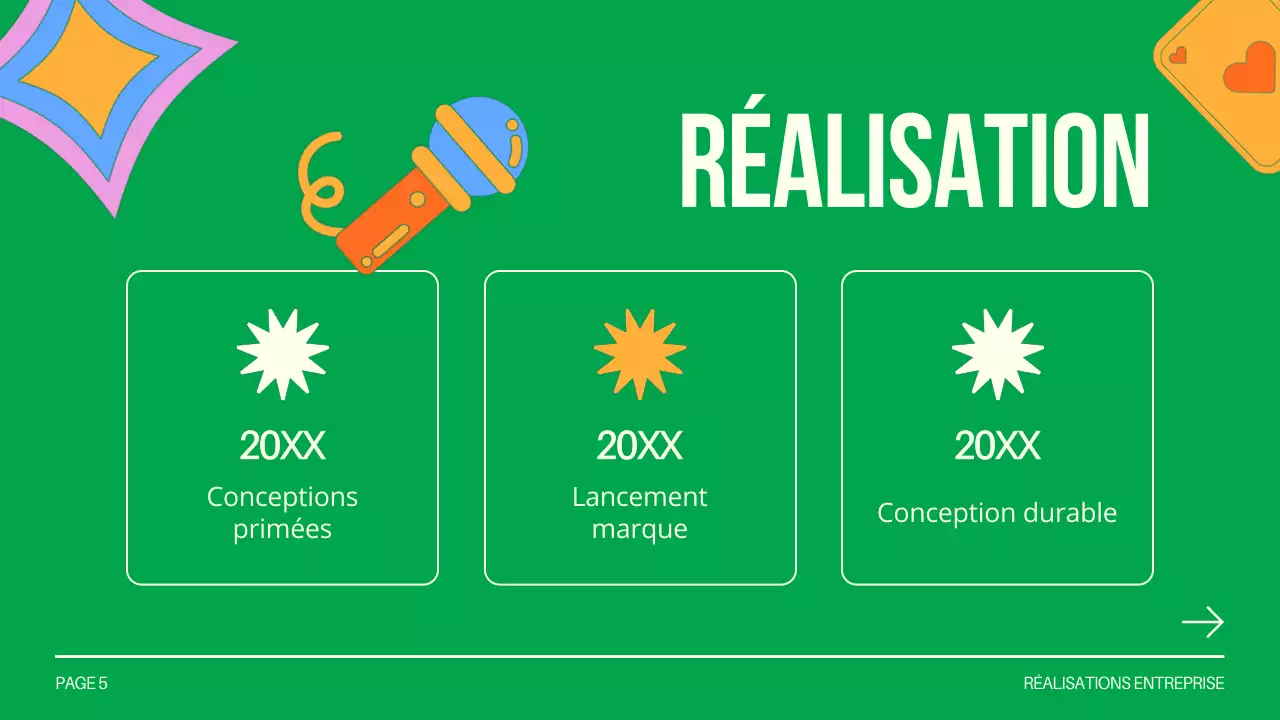 Green and White Creative Design Studio Présentation de la société