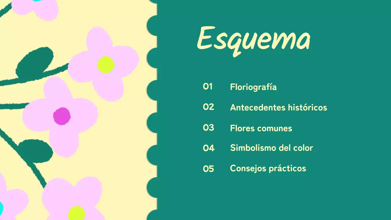 Amarillo Rosa Animación Flores Material de clase