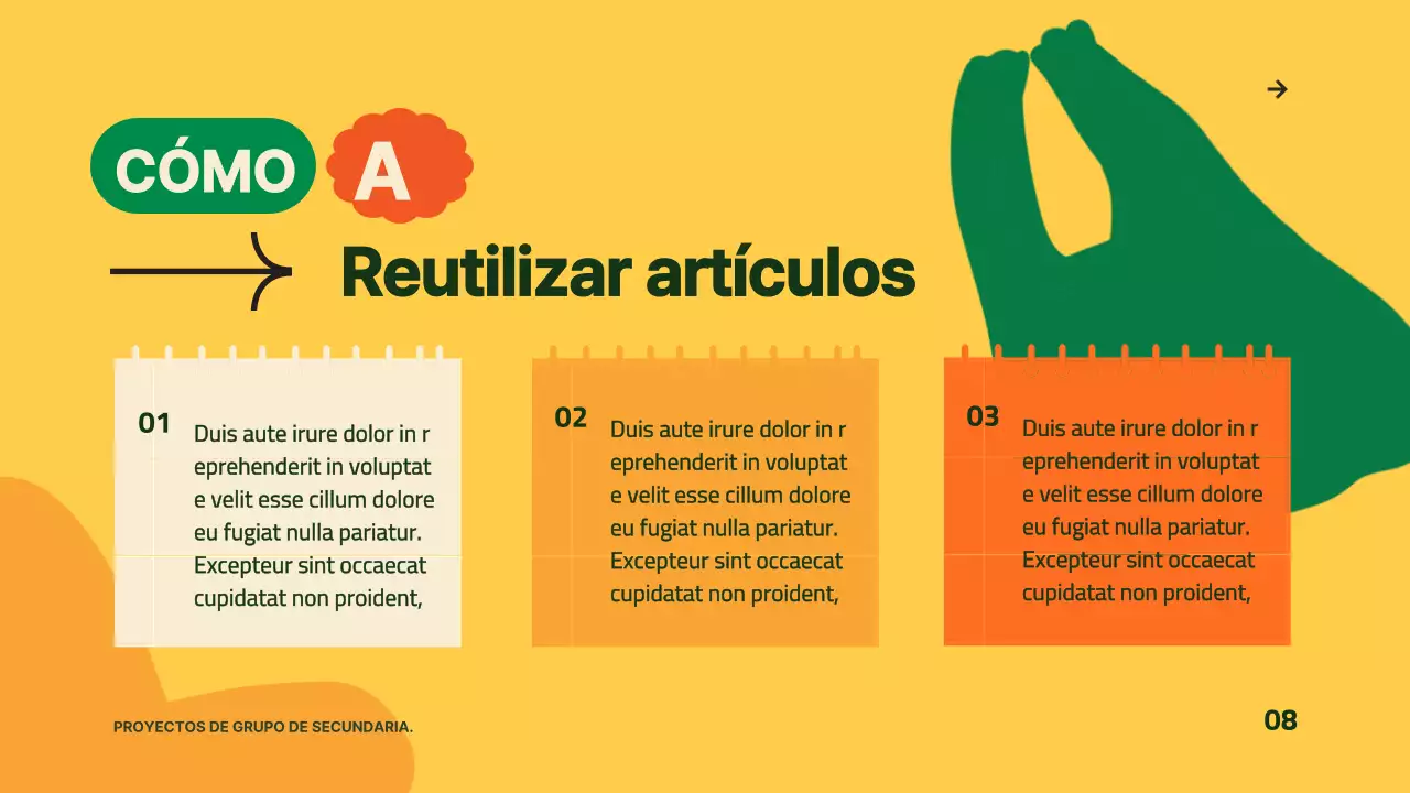 Verde Amarillo Guía moderna de buena gestión de residuos