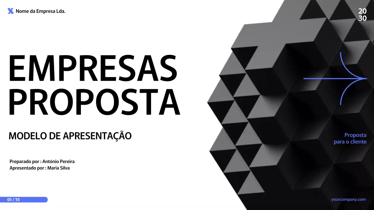 Roxo Preto Mínimo Moderno Apresentação de Proposta Comercial Introdução