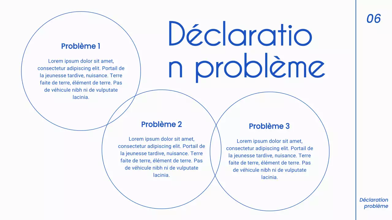 Stratégie de pitch commercial minimaliste bleu et blanc