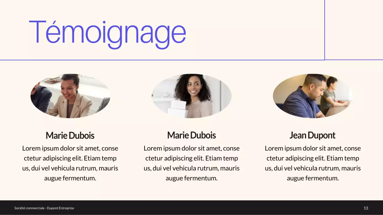 Profil de l'entreprise Blue and Green Minimal Introduction de l'entreprise