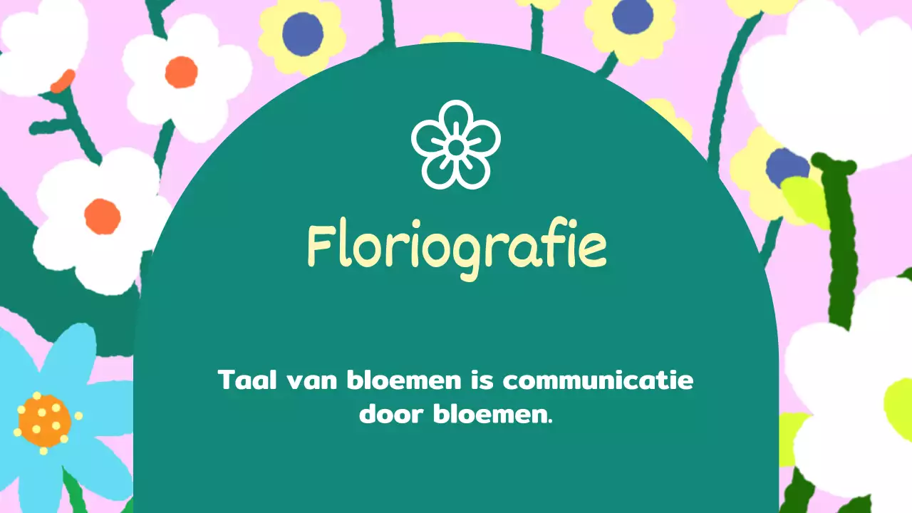 Geel Roze Animatie Bloemen Lesmateriaal