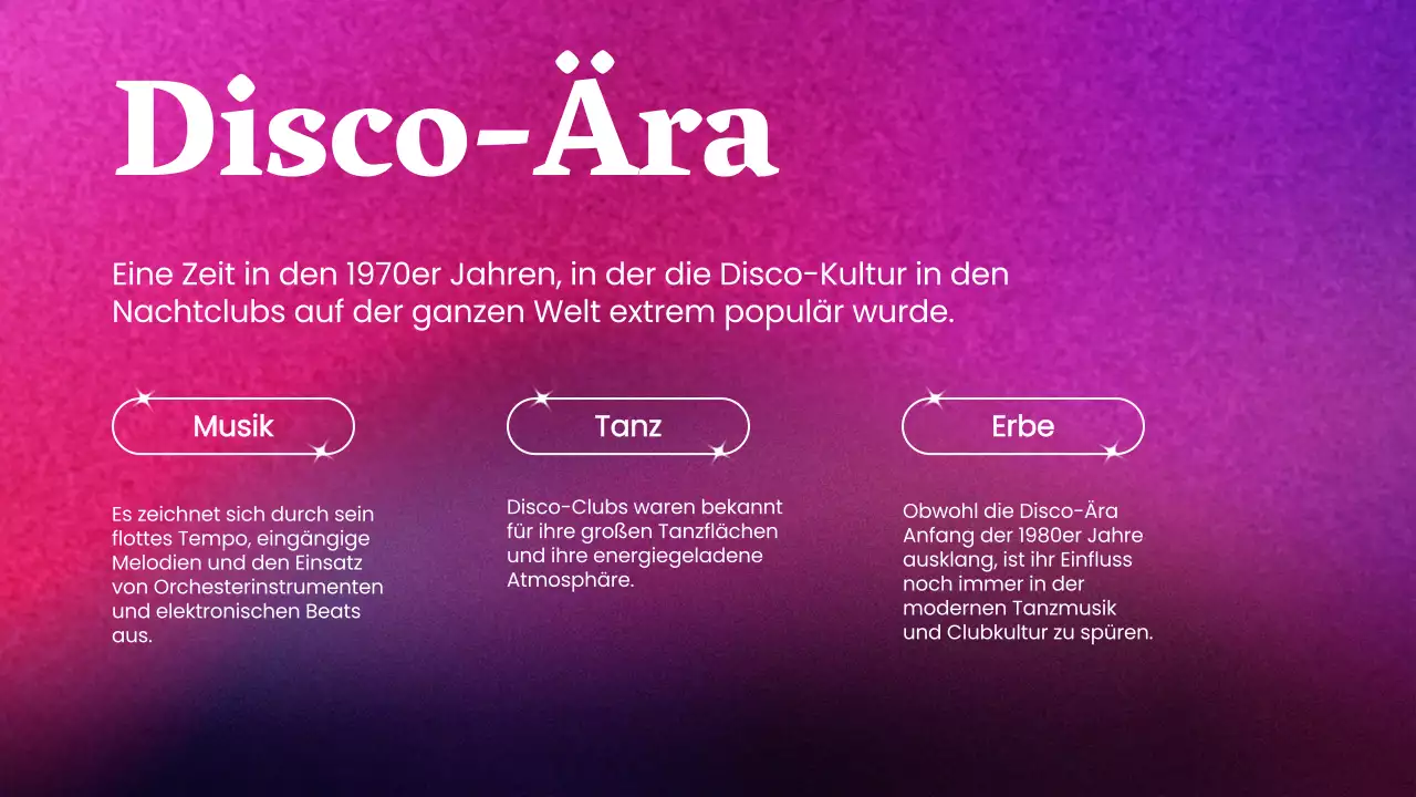 Lila Rosa Trend Tanzmusik Vortragsmaterial