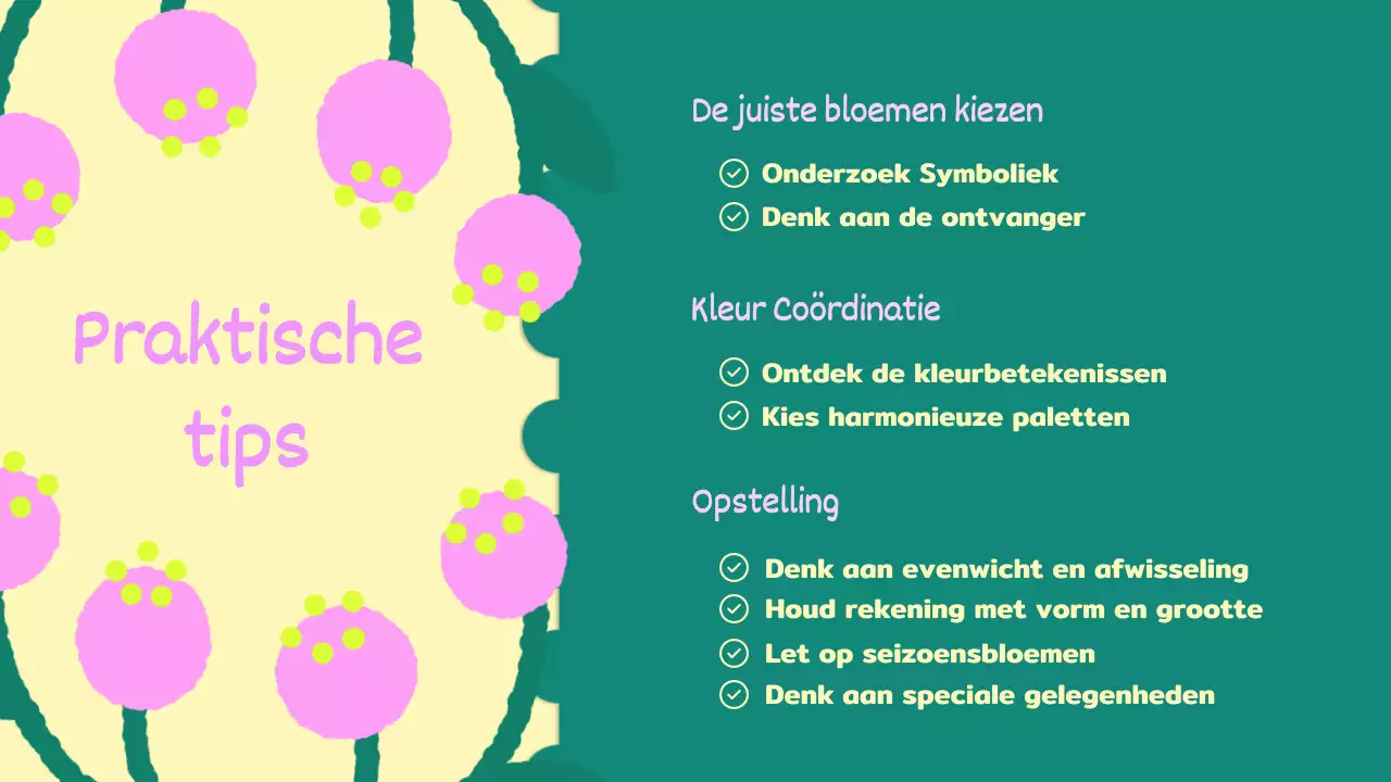 Geel Roze Animatie Bloemen Lesmateriaal
