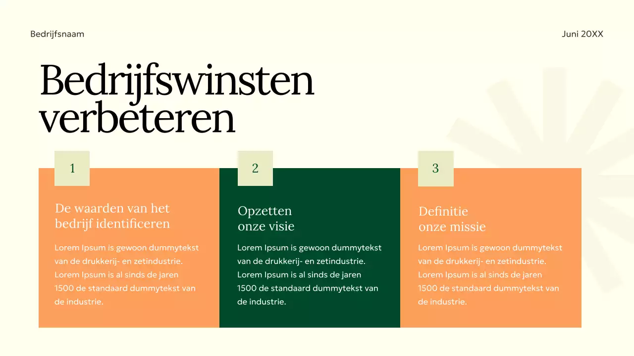 Groen Oranje Paars Minimalistisch Elgant Merk Startegie