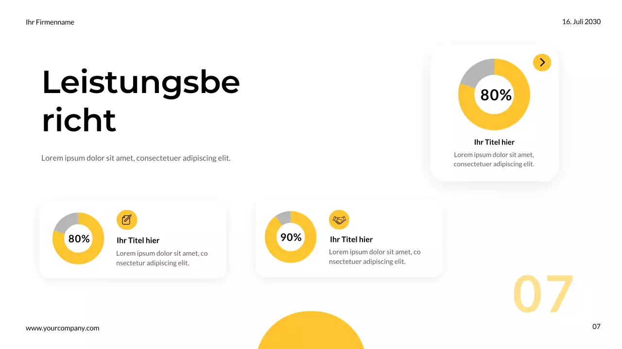 Gelbe und graue einfache moderne Marketing Team Notizen