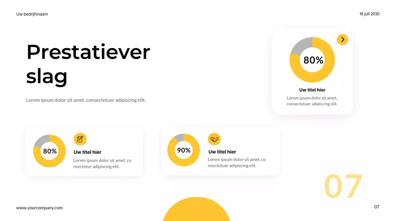 Geel en grijs Eenvoudig Modern Marketing Team Notities