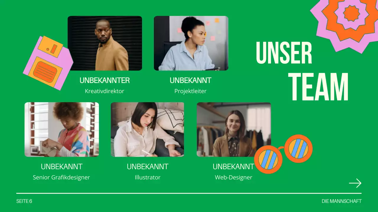 Green and White Creative Design Studio Einführung des Unternehmens