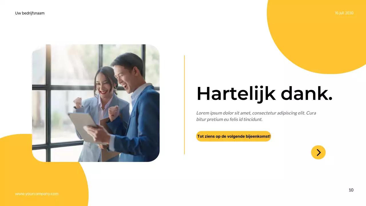 Geel en grijs Eenvoudig Modern Marketing Team Notities