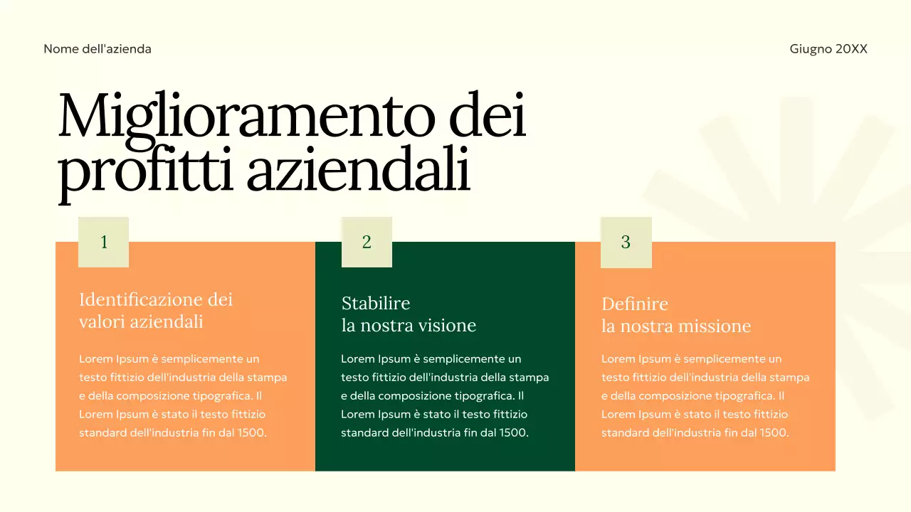 Verde Arancione Viola Minimalista Elgant Brand Startegy