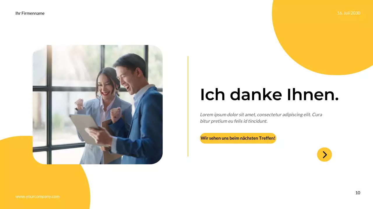 Gelbe und graue einfache moderne Marketing Team Notizen