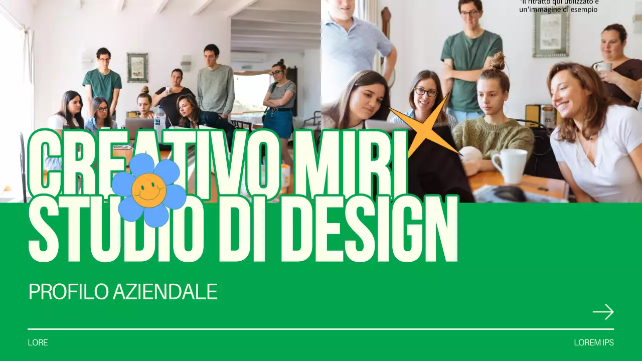 Green and White Creative Design Studio Introduzione dell'azienda