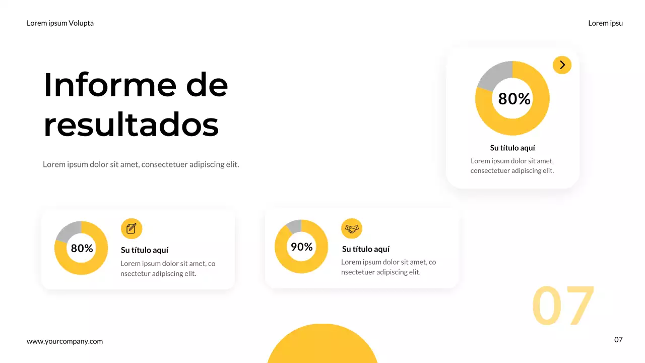 Amarillo y gris Notas de equipo de marketing modernas y sencillas