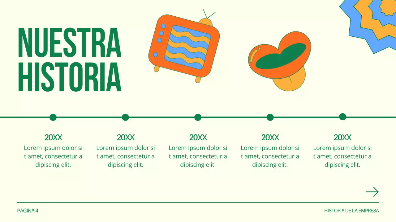 Green and White Creative Design Studio Presentación de la empresa