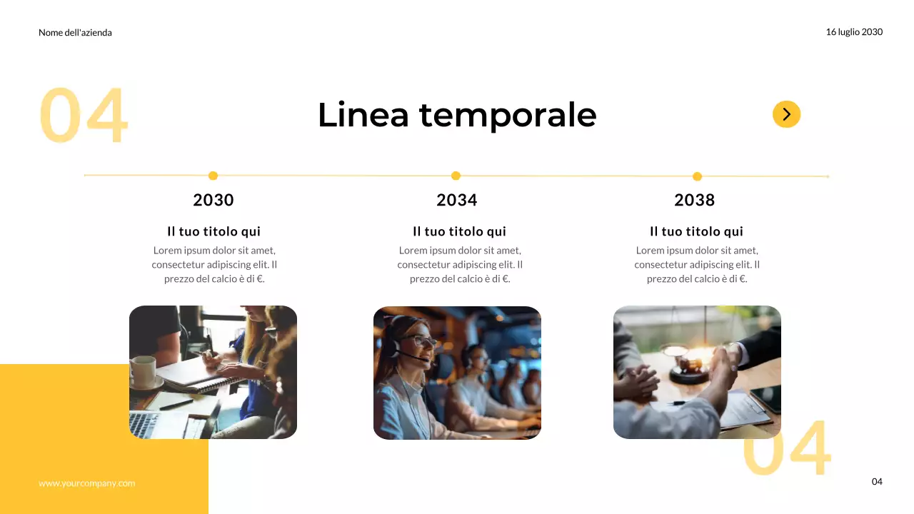 Giallo e grigio Semplici note moderne del team di marketing