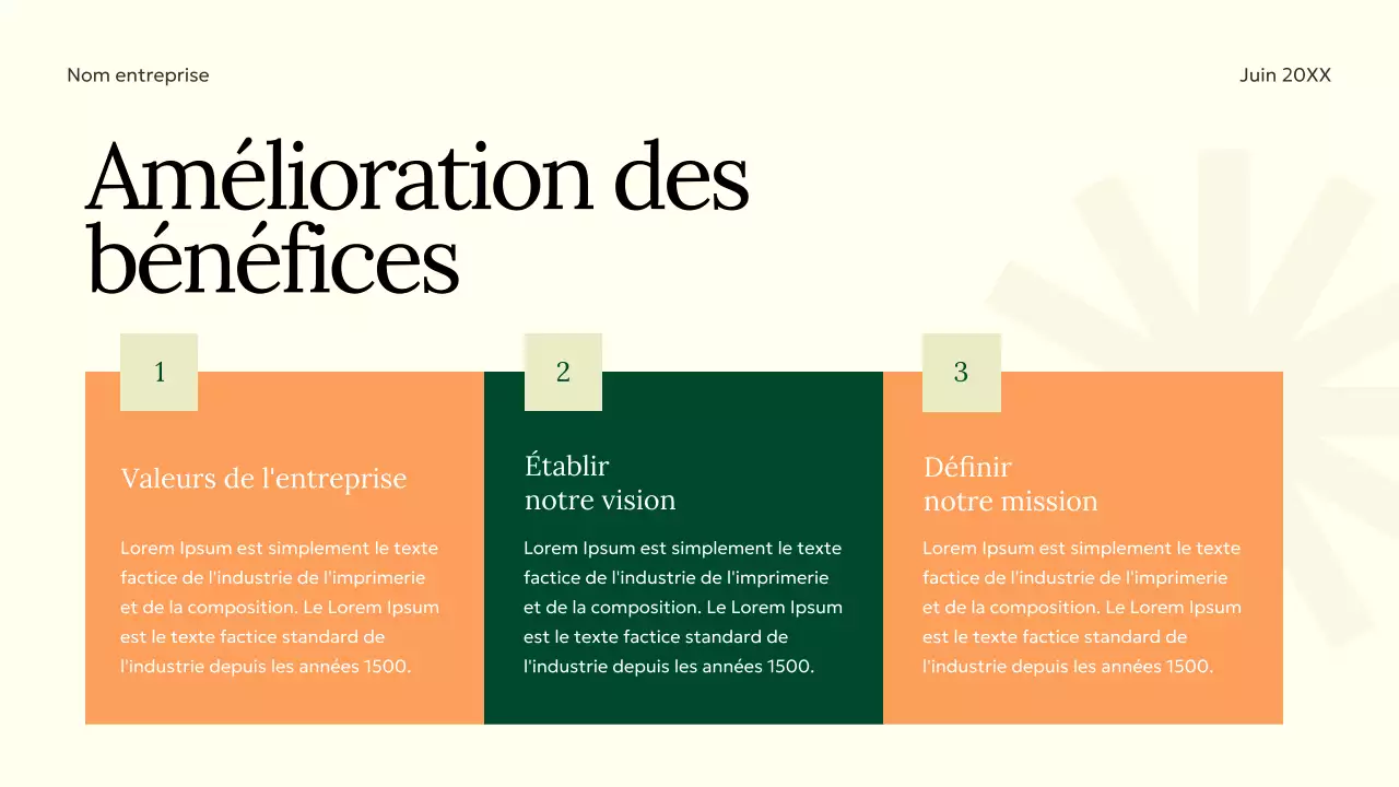 Vert Orange Pourpre Minimaliste Elgant Brand Startegy