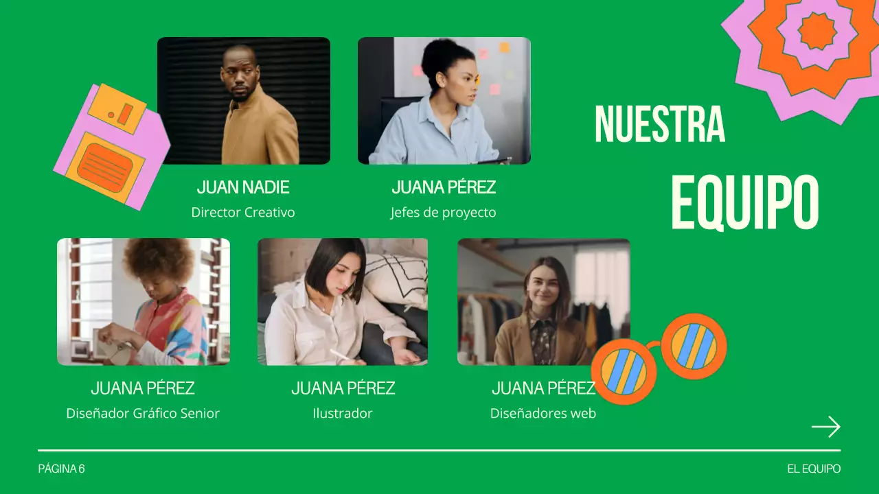 Green and White Creative Design Studio Presentación de la empresa