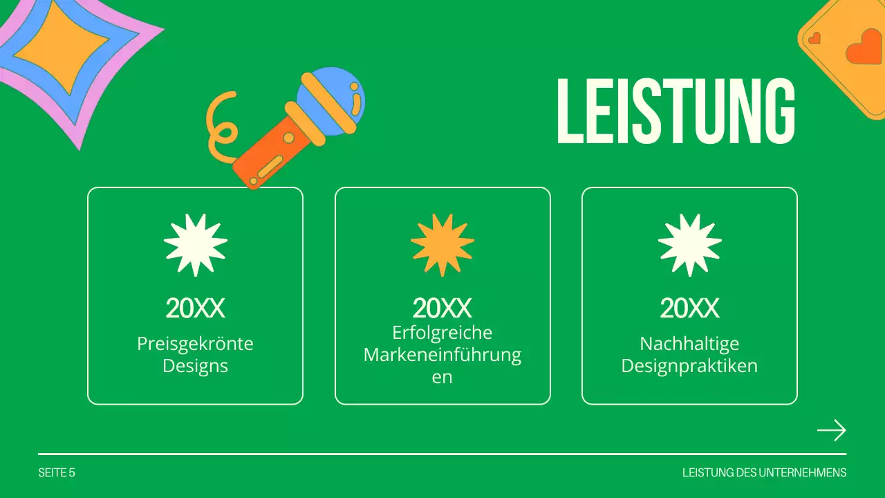Green and White Creative Design Studio Einführung des Unternehmens