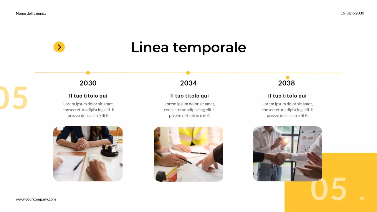 Giallo e grigio Semplici note moderne del team di marketing