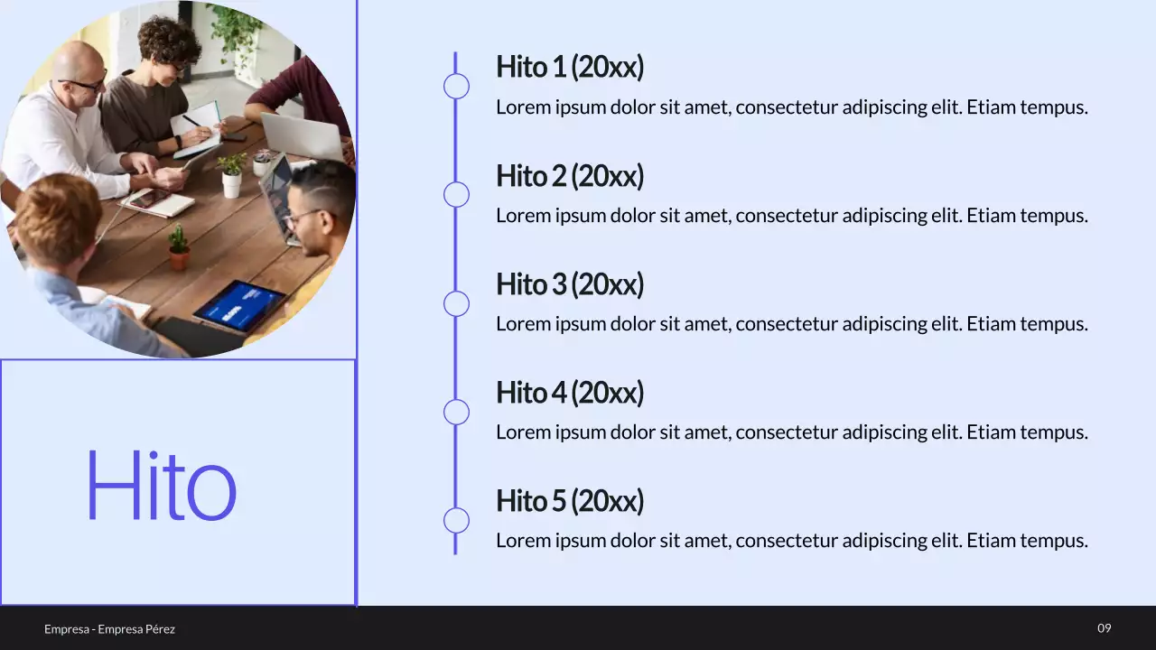 Blue and Green Minimal Perfil de empresa Presentación de la empresa