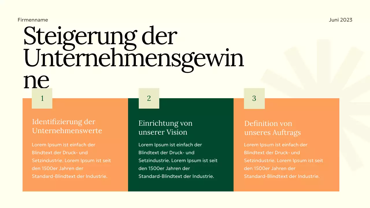 Grün Orange Lila Minimalistische Elgant Markenstrategie