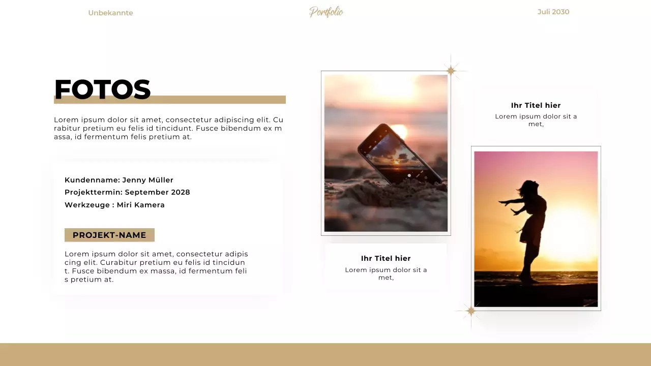 Beige Elegant Modern Designer Portfolio