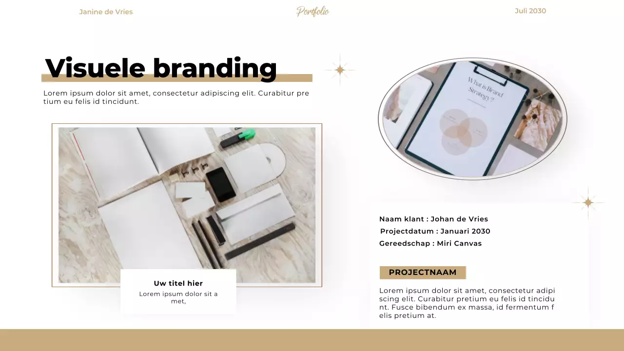 Beige Elegant Modern Designer Portfolio