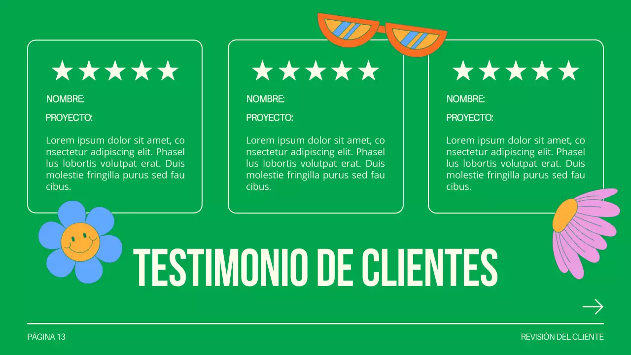 Green and White Creative Design Studio Presentación de la empresa