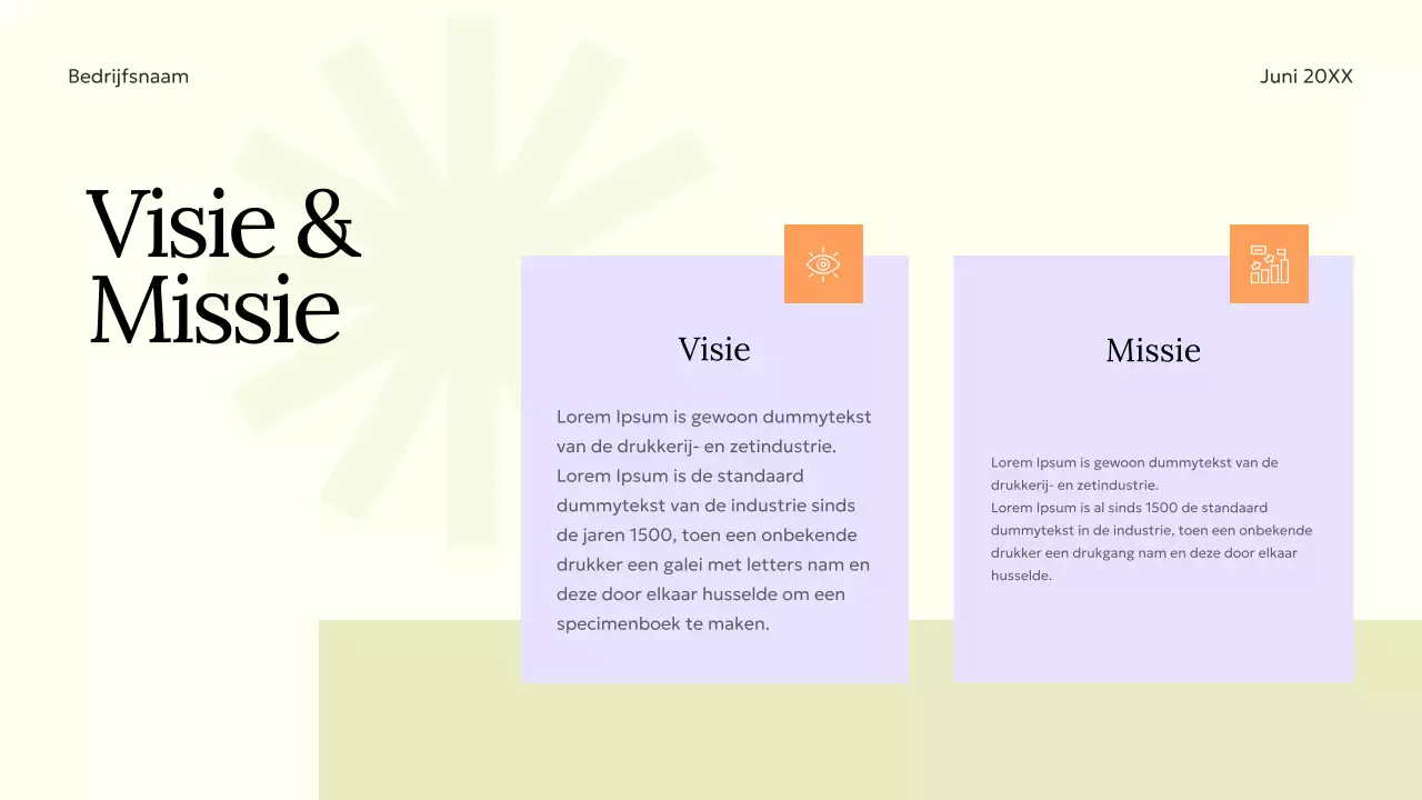 Groen Oranje Paars Minimalistisch Elgant Merk Startegie