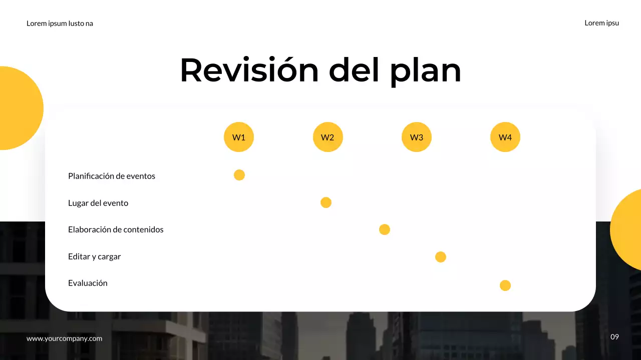 Amarillo y gris Notas de equipo de marketing modernas y sencillas