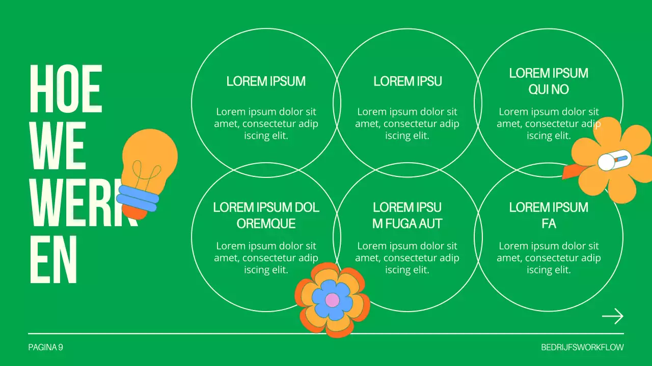 Green and White Creative Design Studio Introductie van het bedrijf