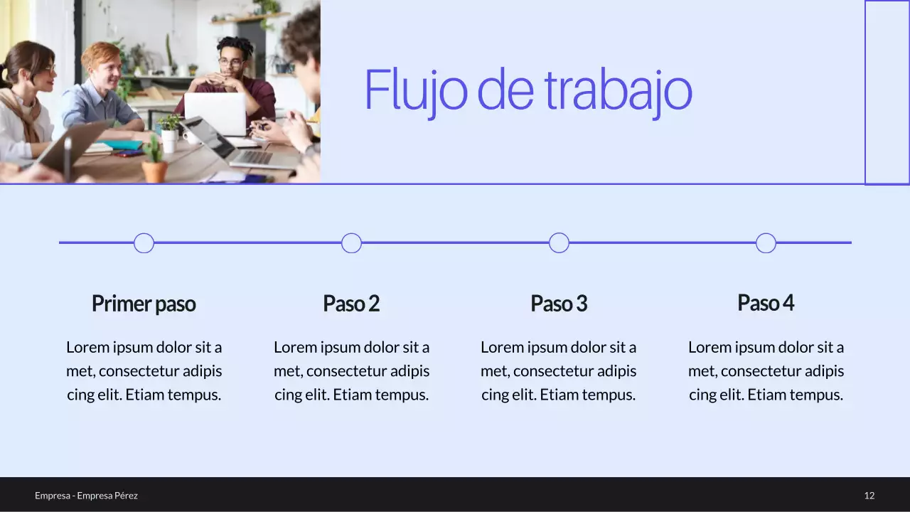 Blue and Green Minimal Perfil de empresa Presentación de la empresa