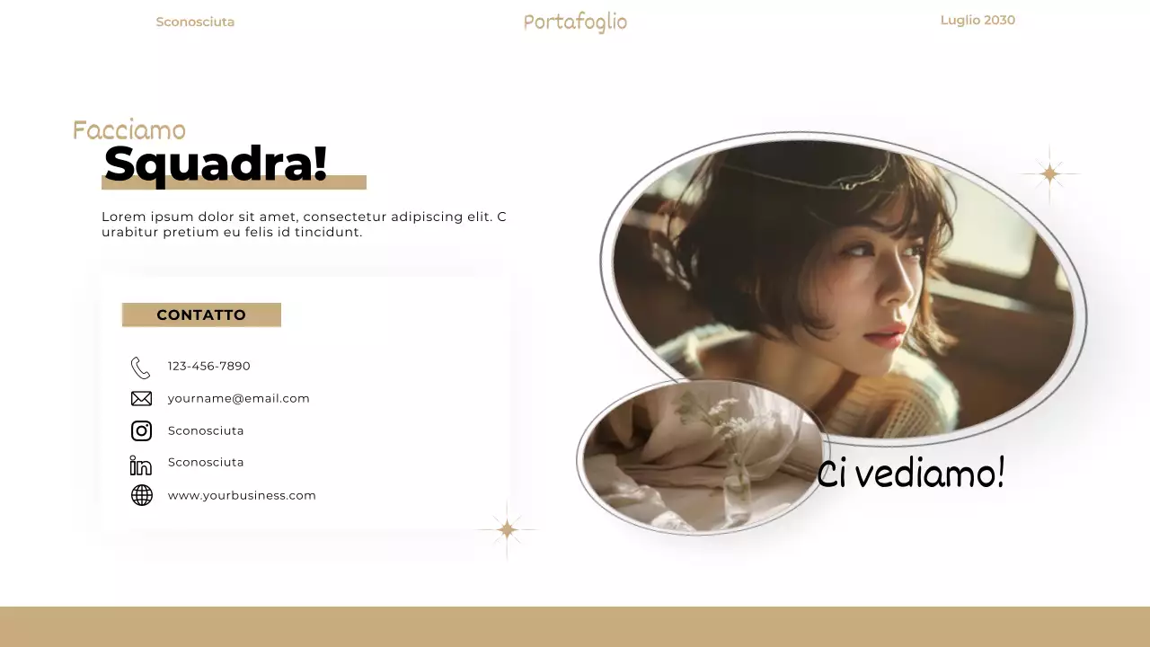 Beige Portafoglio elegante e moderno del designer