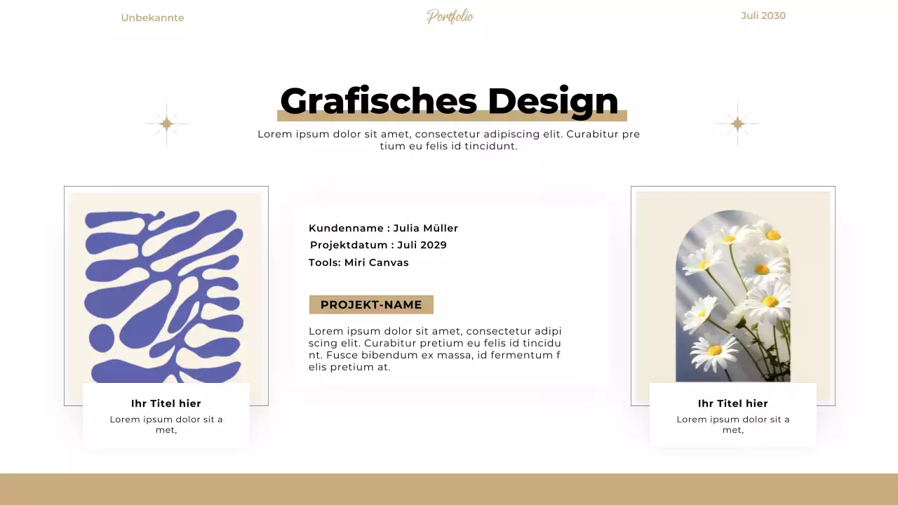 Beige Elegant Modern Designer Portfolio